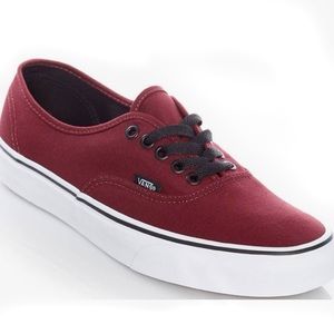 Maroon Authentic Vans
